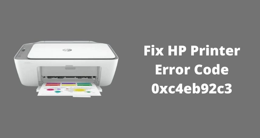 Printer Error Code 0xc4eb92c3